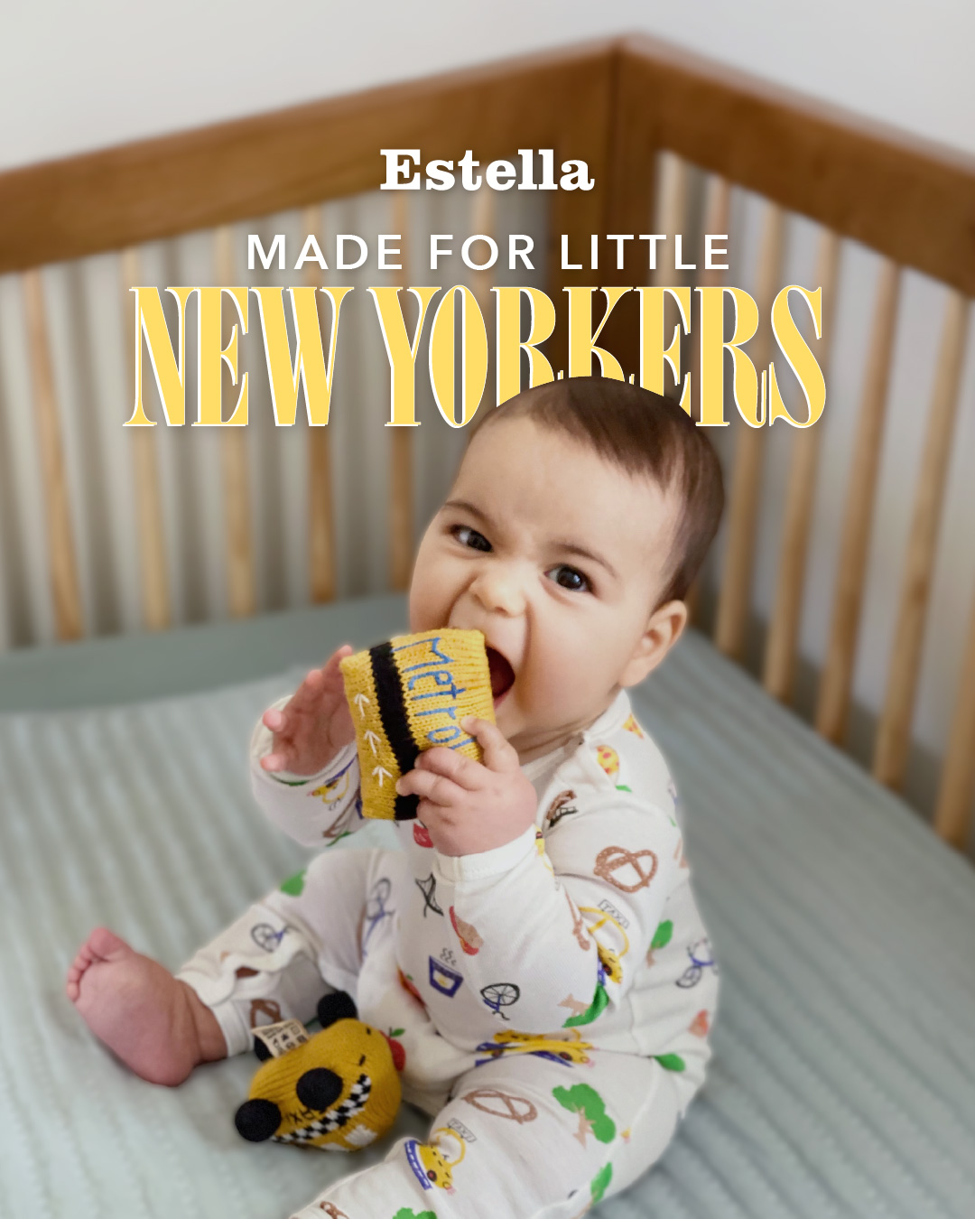 Estella Facebook ad: Give Them a Big Apple Welcome
