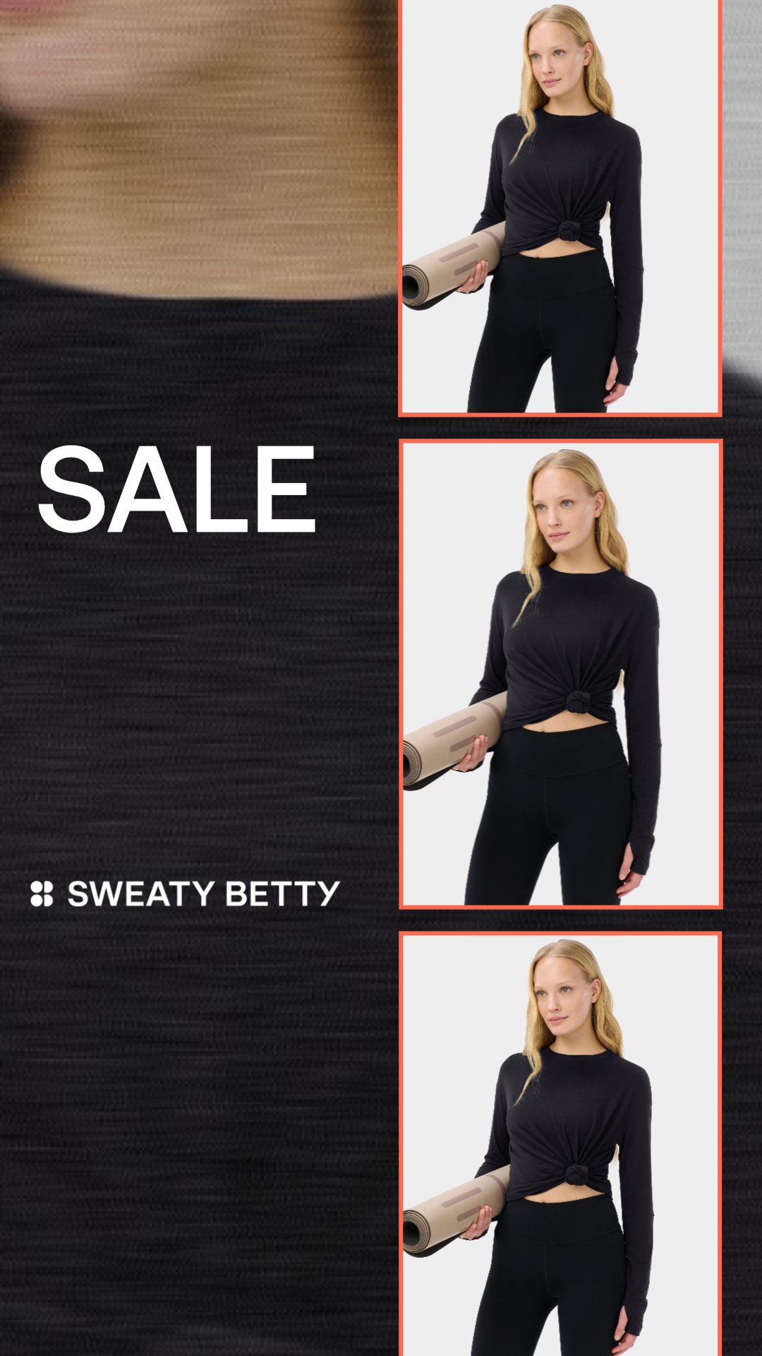 Sweaty Betty Facebook ad