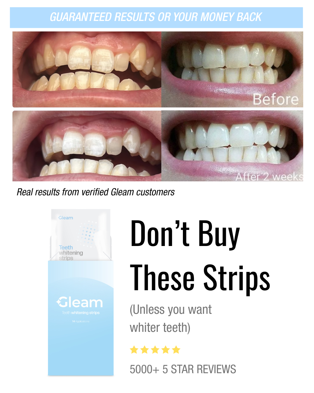 Gleam Facebook ad