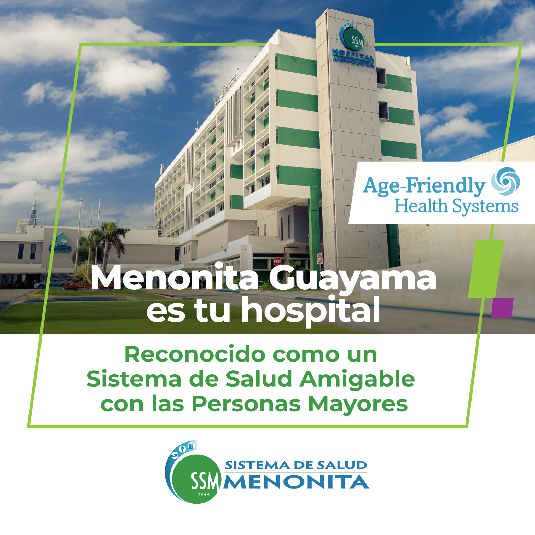 Sistema de Salud Menonita Facebook ad: Cuidamos de los tuyos