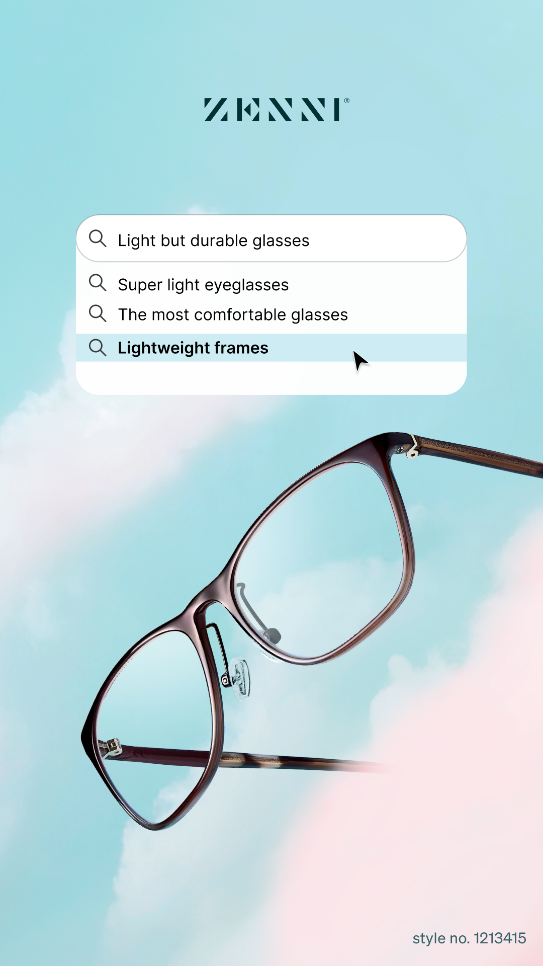 Zenni Optical Facebook ad