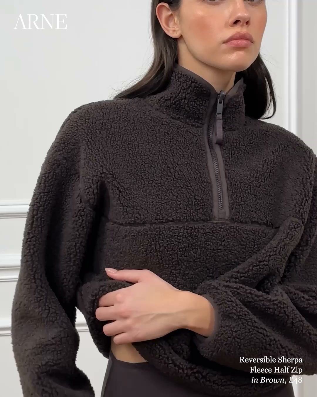 ARNE Women Facebook ad: One fleece, two ways.
