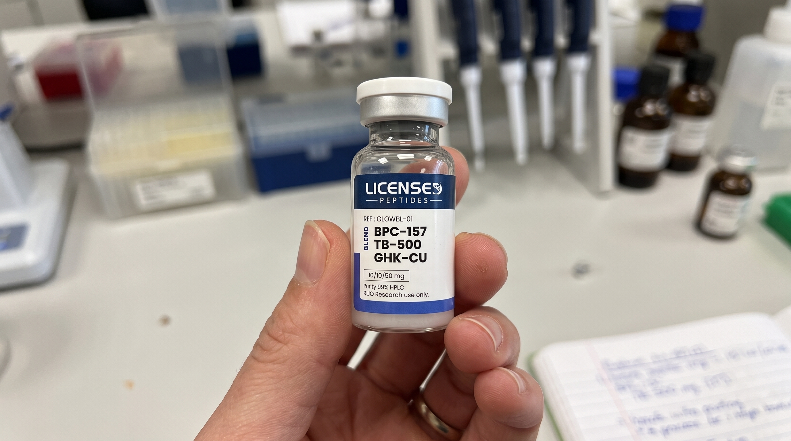 LicensedResearch.com Facebook ad: Scan The Vial, Check The Number
