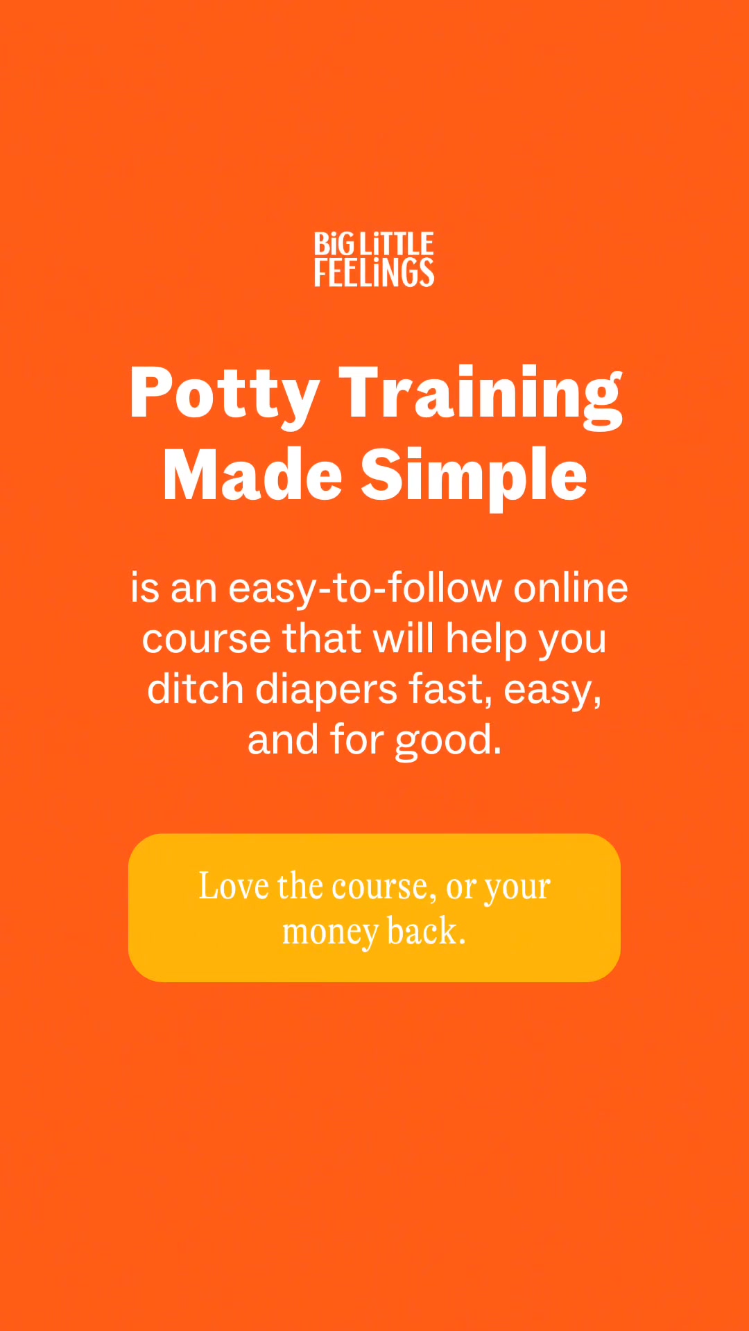 Big Little Feelings Facebook ad: Get the course today!