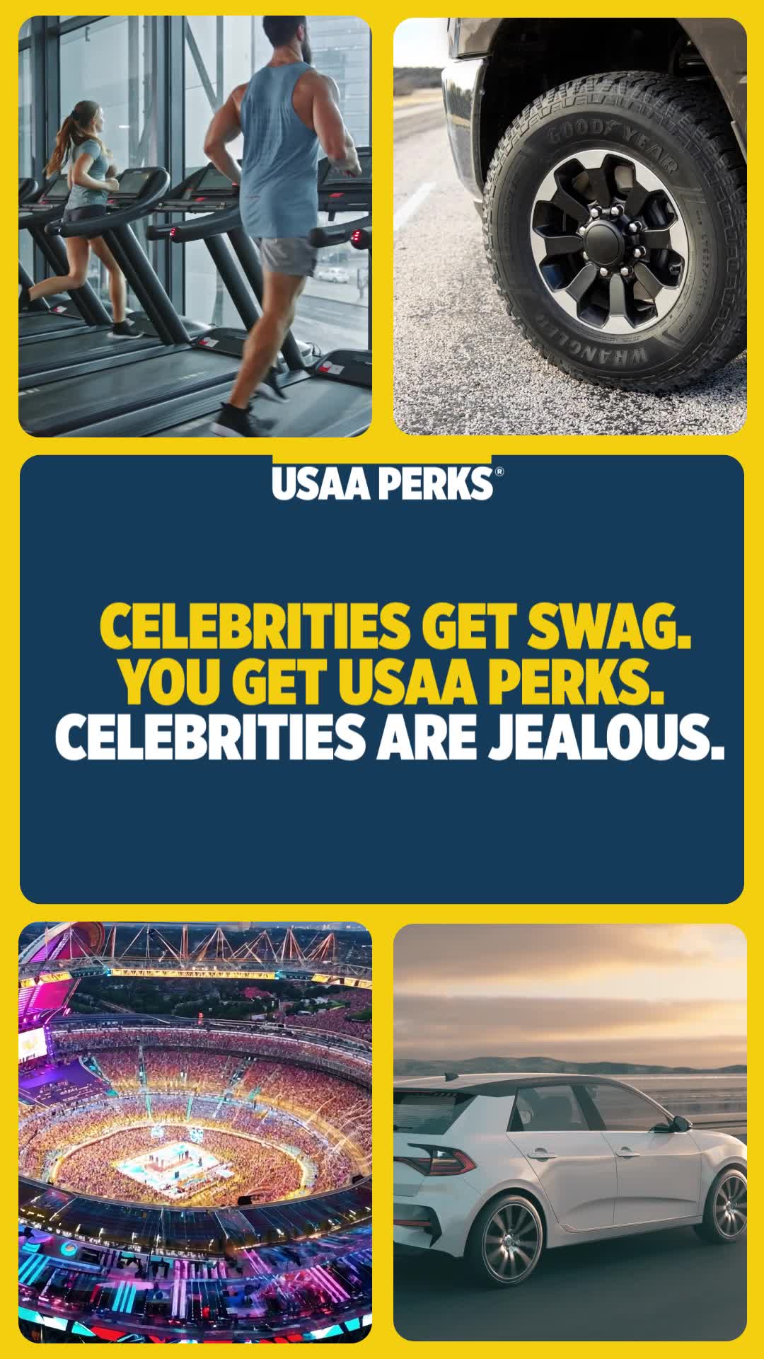 USAA Facebook ad: Start saving now