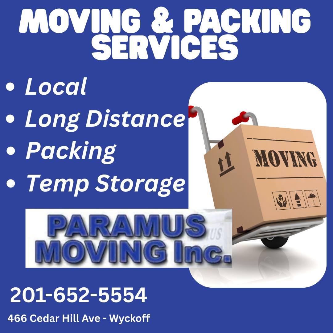 Paramus Moving Company Facebook ad: Moving and Packing