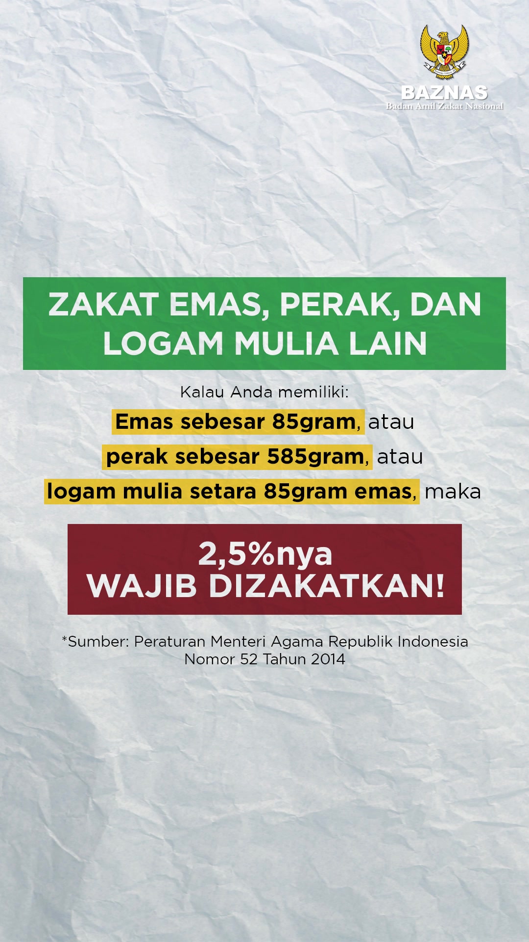 Badan Amil Zakat Nasional (BAZNAS) Facebook ad