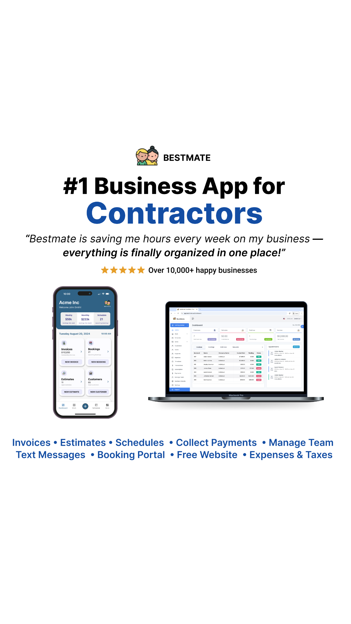 Bestmate: Small Business App Facebook ad