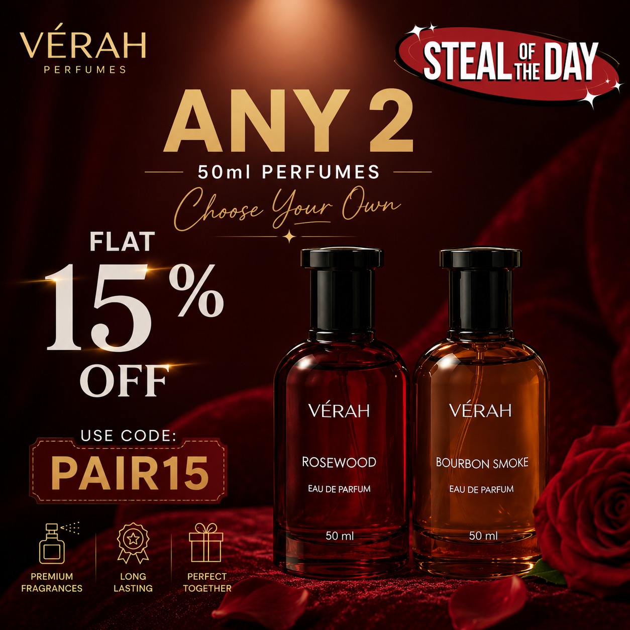 Verah Perfumes Facebook ad: Buy Long-Lasting Perfume Today