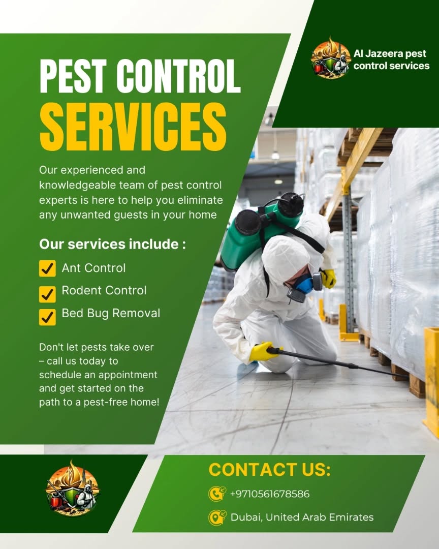 Al Jazeera pest control services Facebook ad from Jun 9, 2026