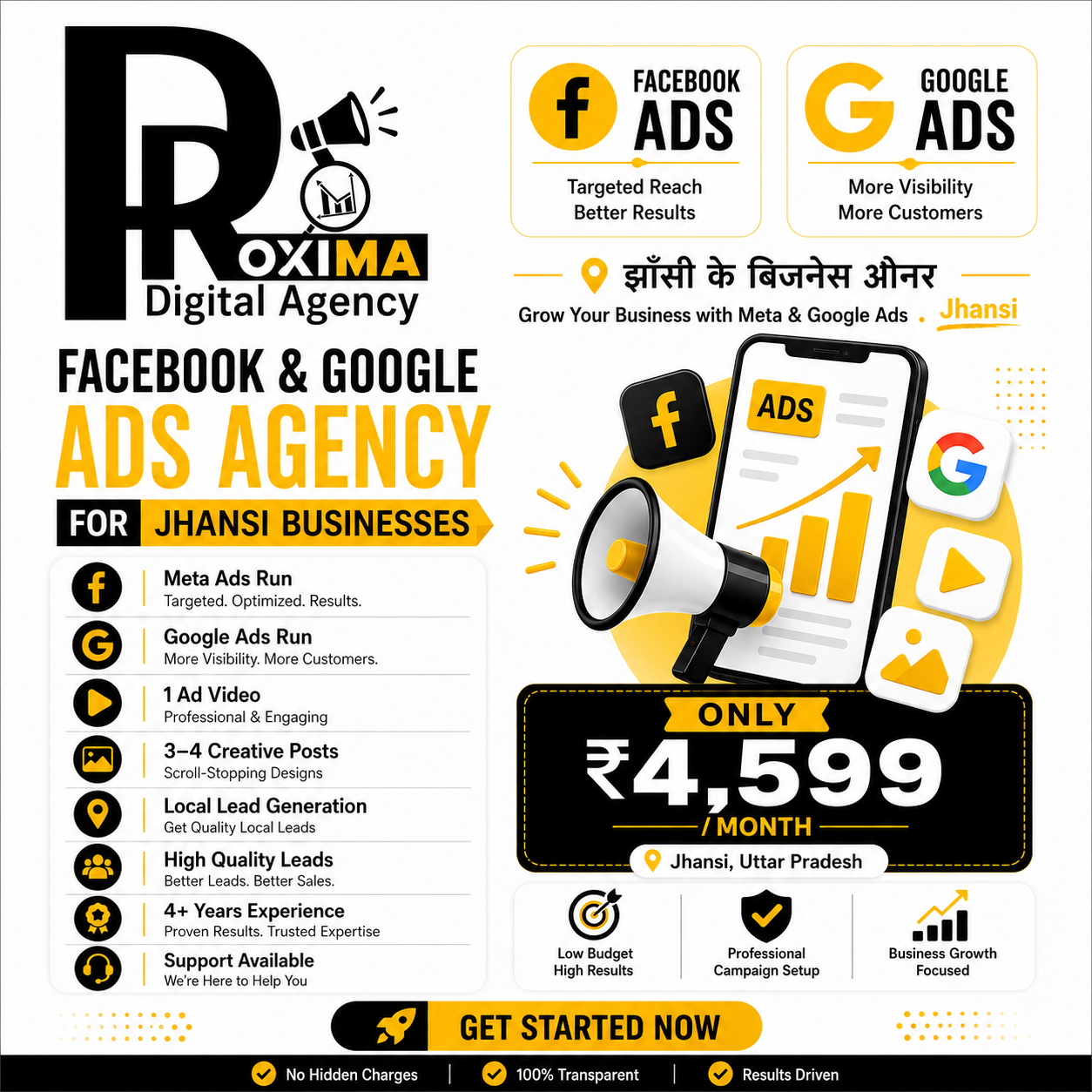 Proxima Digital Agency Facebook ad: Get More Leads For Your Business