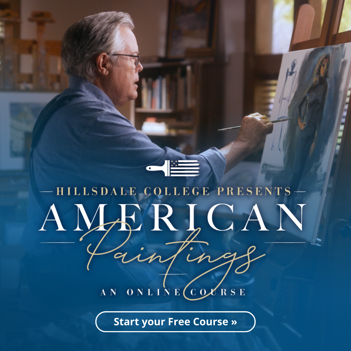 Hillsdale College Online Courses Facebook ad