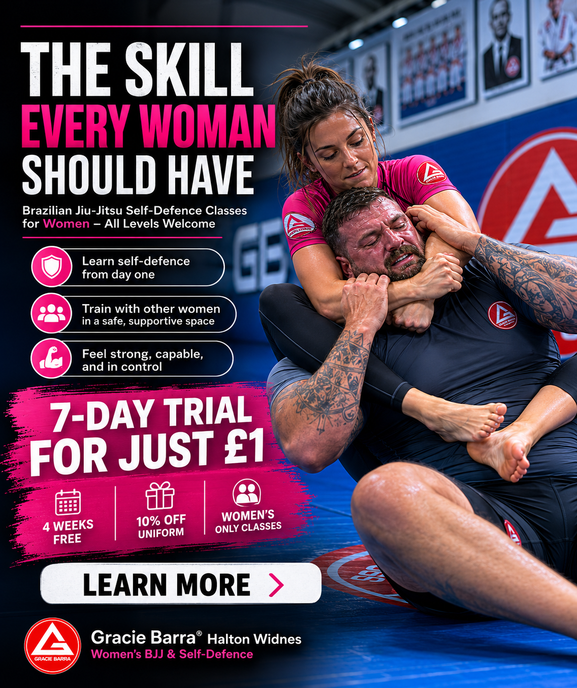 Gracie Barra Halton Widnes Facebook ad
