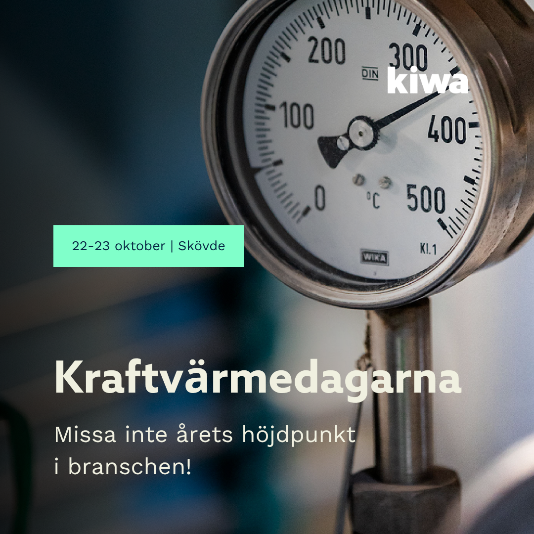 Kiwa Sverige Facebook ad: Kraftvärmedagarna | Skövde