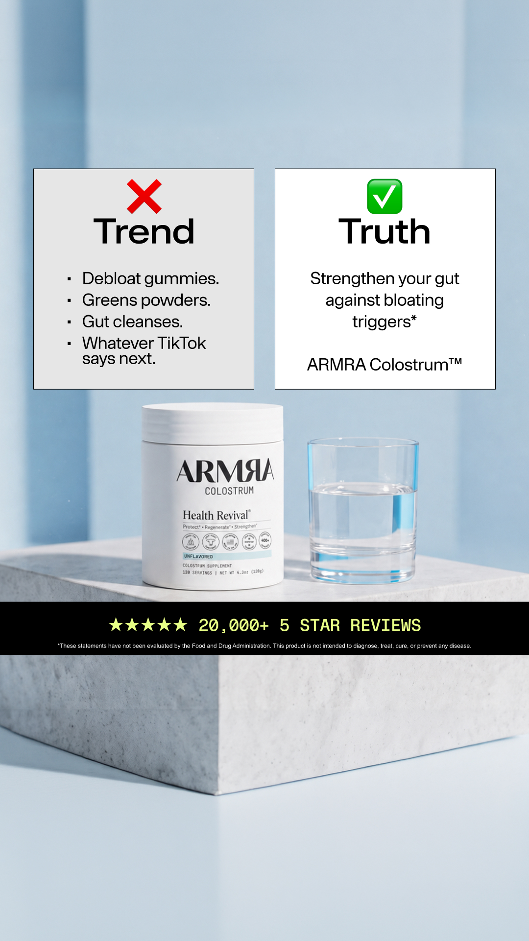 ARMRA Facebook ad