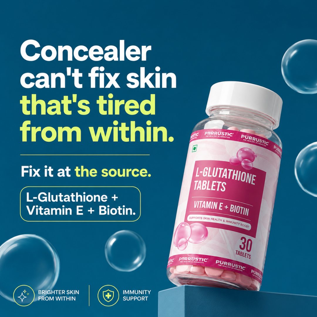 Purrustic Facebook ad: For Brighter Even-Toned Skin