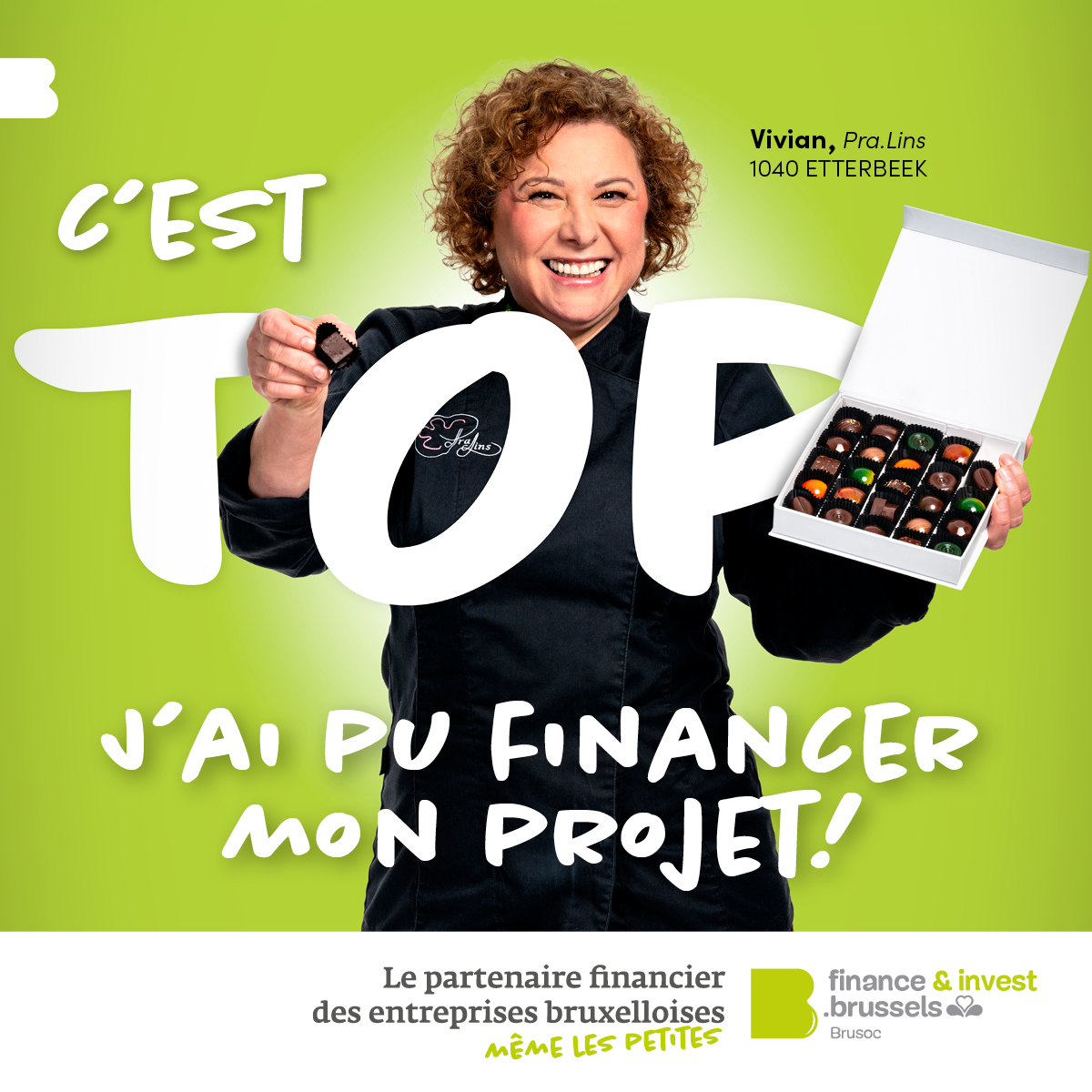 finance&invest.brussels Facebook ad: Besoin d’un financement?