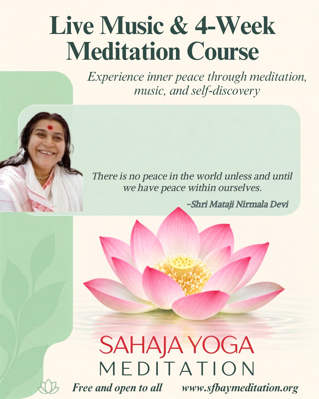 Sahaja Yoga Meditation Facebook ad