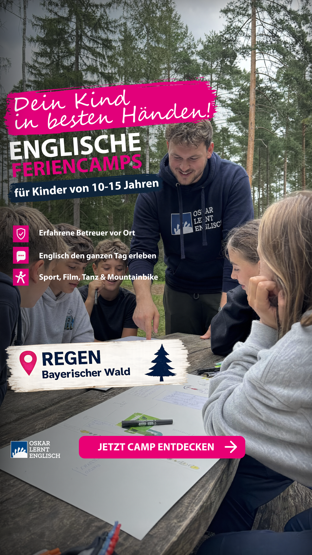 Oskar lernt Englisch Facebook ad from Jun 19, 2026