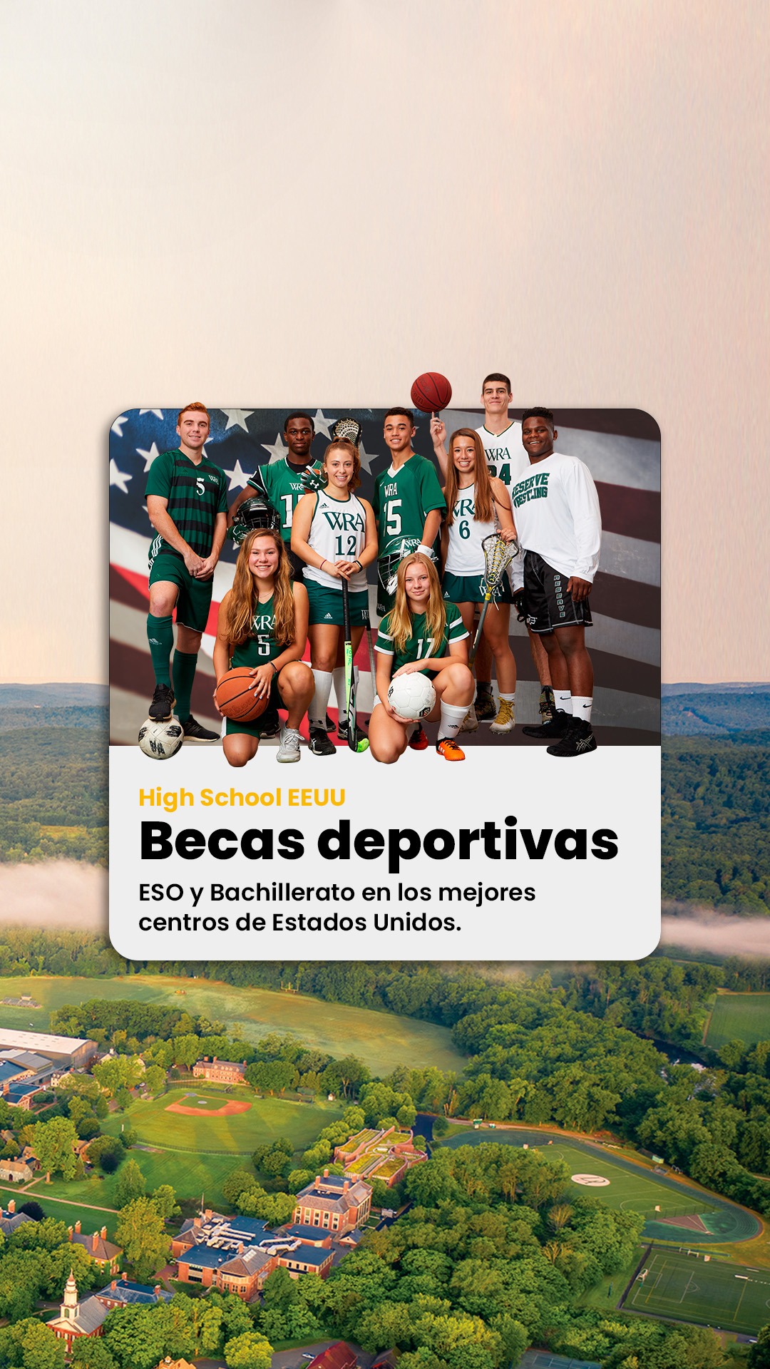 Deaquiparafuera DPF Facebook ad: BECAS para estudiar en EEUU
