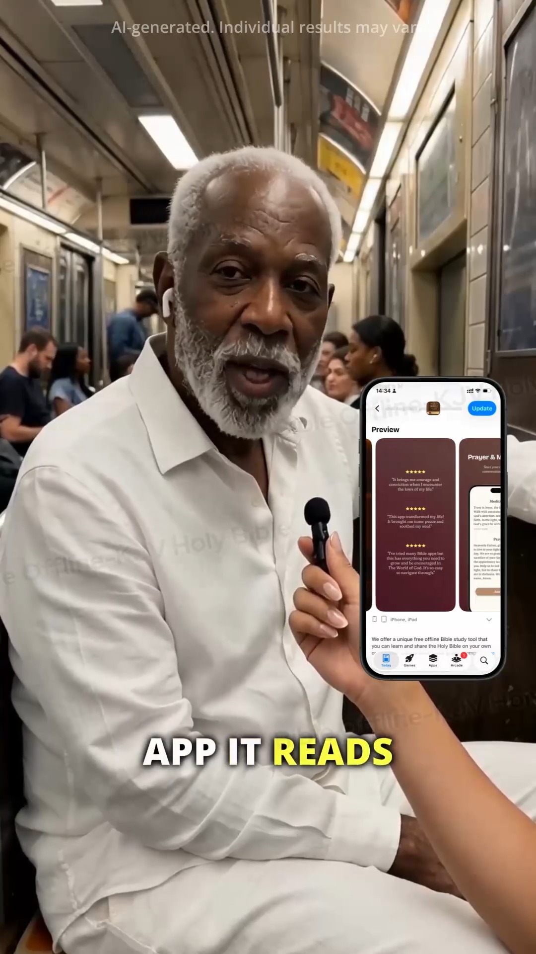 Bible Offline Facebook ad: Read and Study Bible