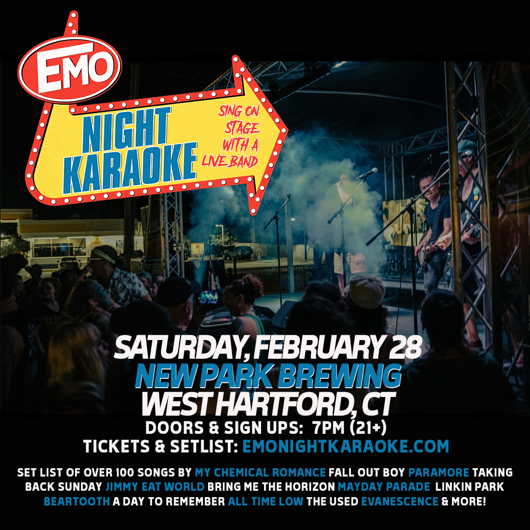 Emo Night Karaoke Facebook ad: Emo Night karaoke West Hartford