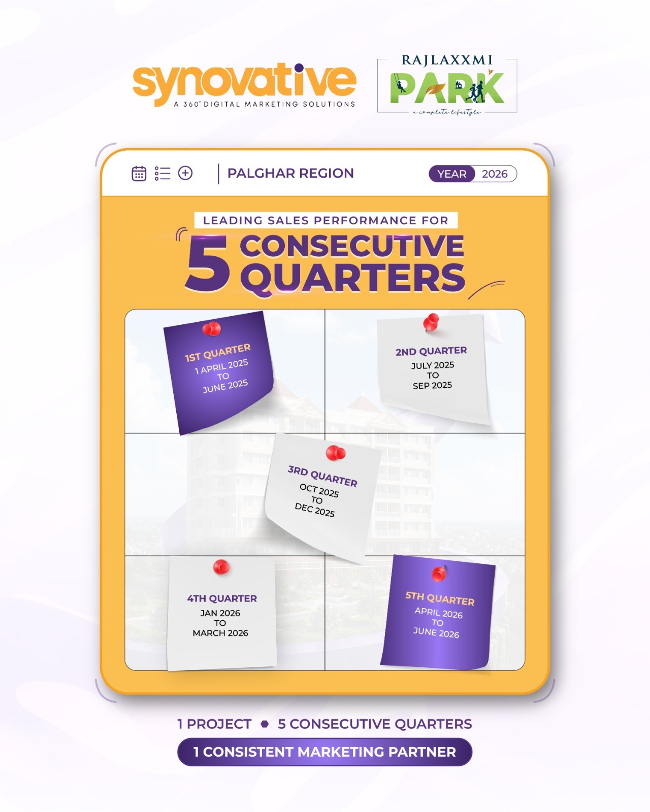 Synovative Facebook ad: Marketing gets you noticed.