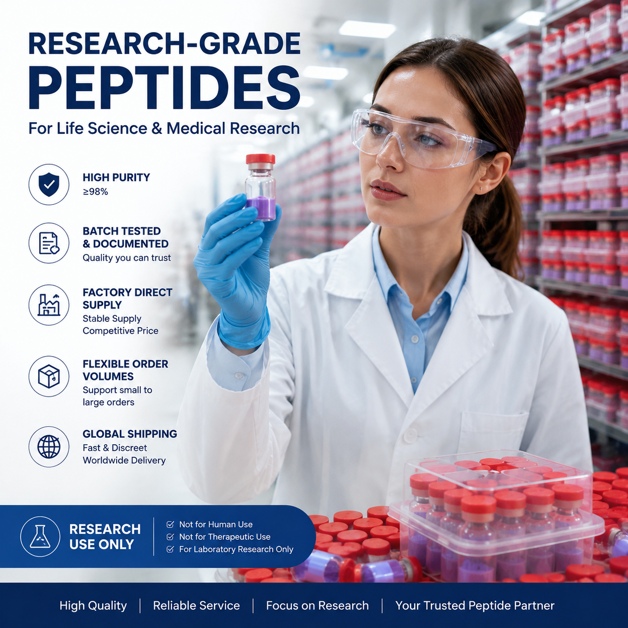 Peptide Lab Facebook ad: Discover our high-purity research peptides, designed for…