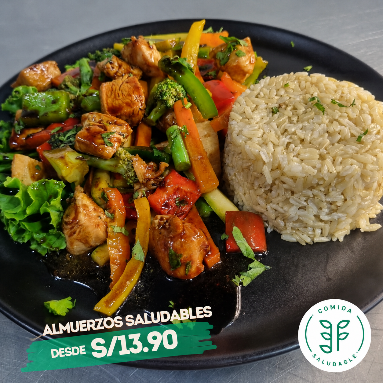 3F comida saludable Facebook ad: La forma inteligente de comer saludable
