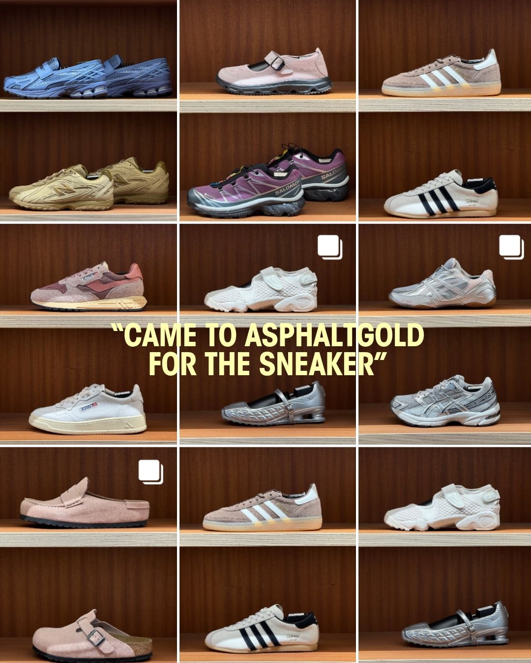 Asphaltgold Facebook ad: Asphaltgold. Come for the Sneaker and more.