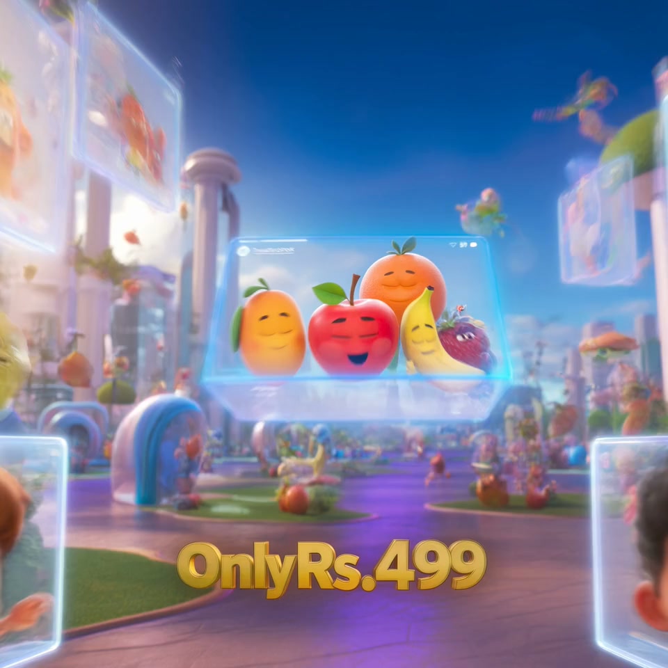 Coursio Facebook ad: Sirf PKR 499 mein complete AI Cartoon Course.