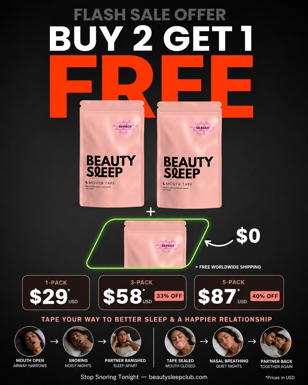 Beauty Sleep Facebook ad