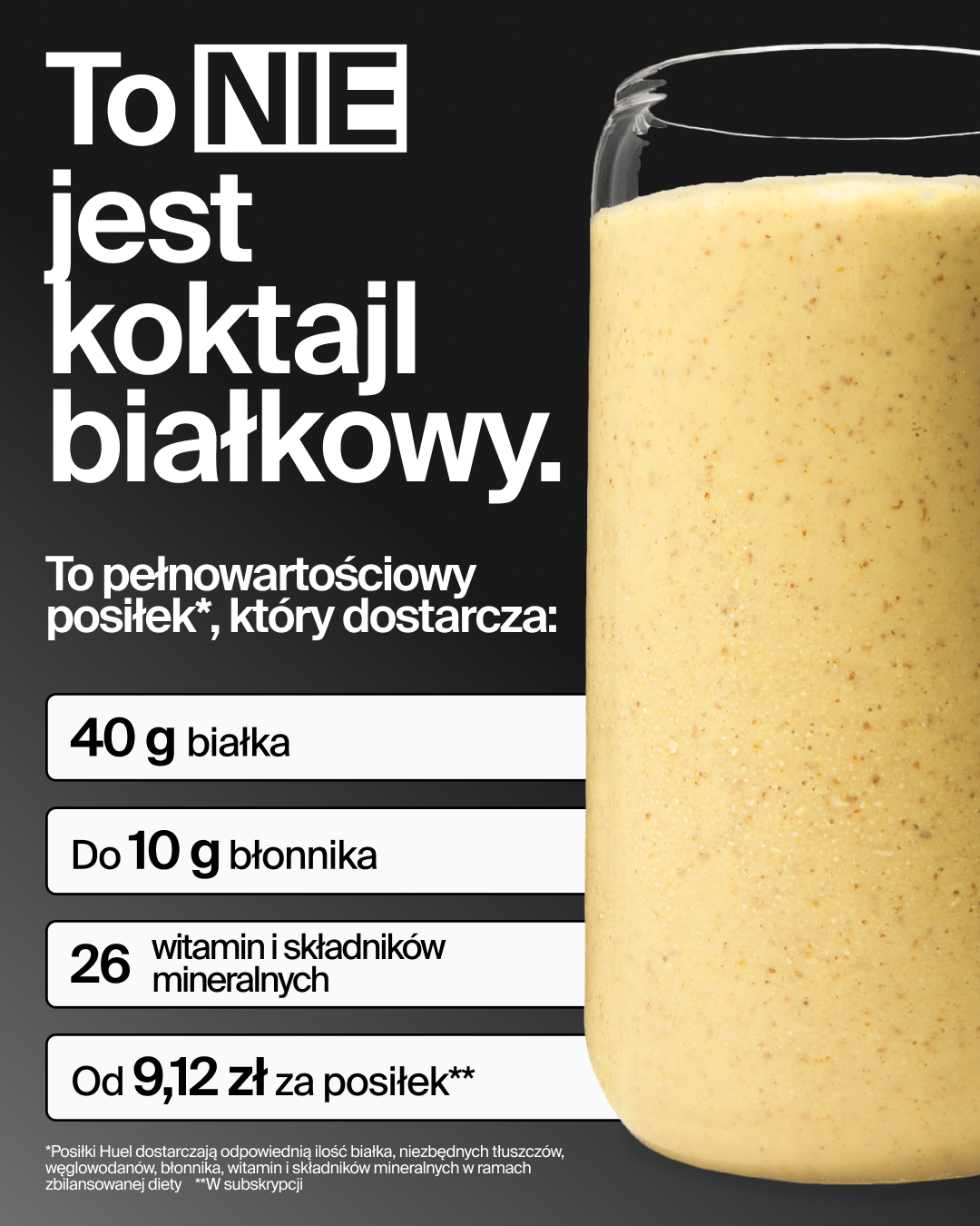 Huel Facebook ad
