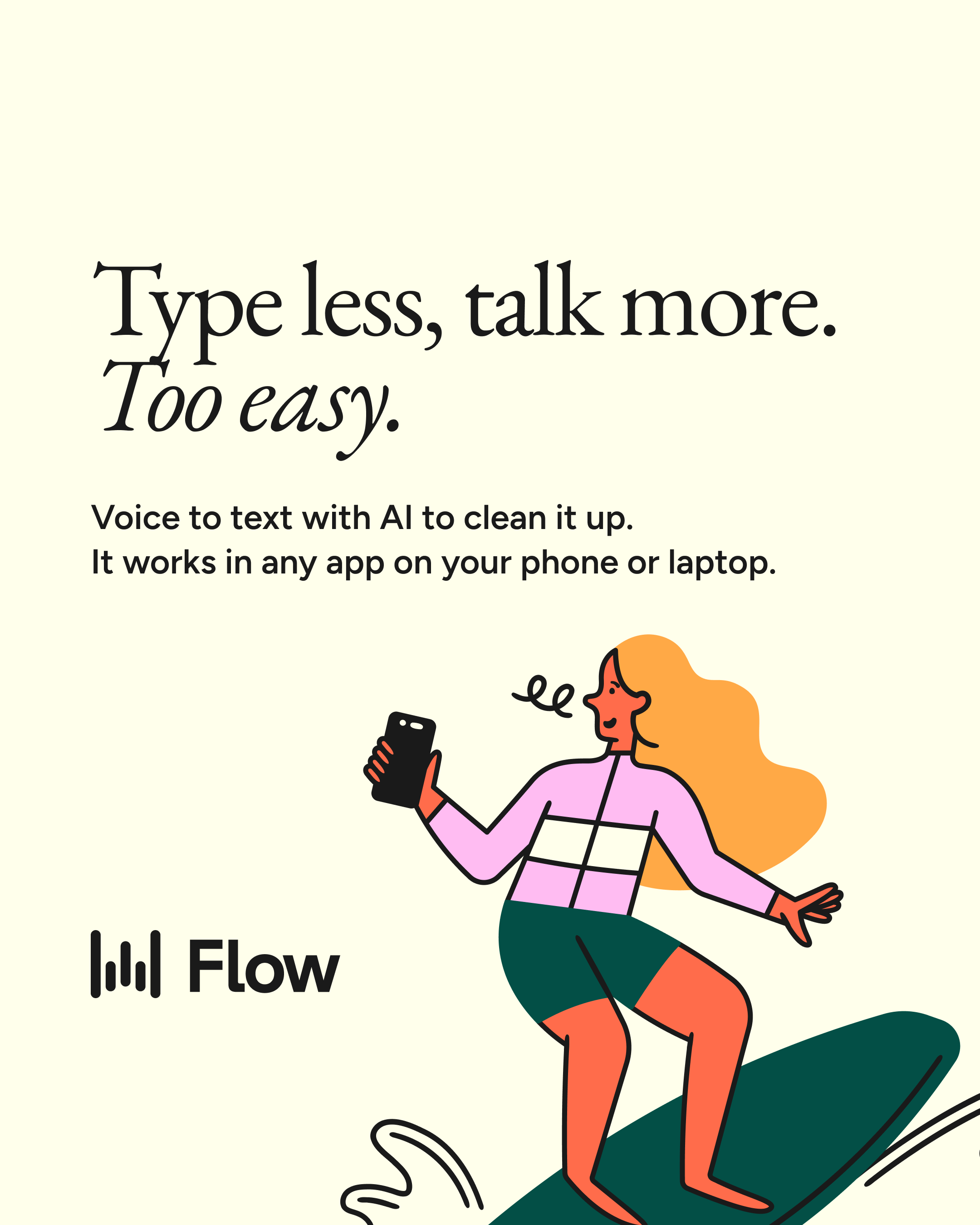 Wispr Flow Facebook ad