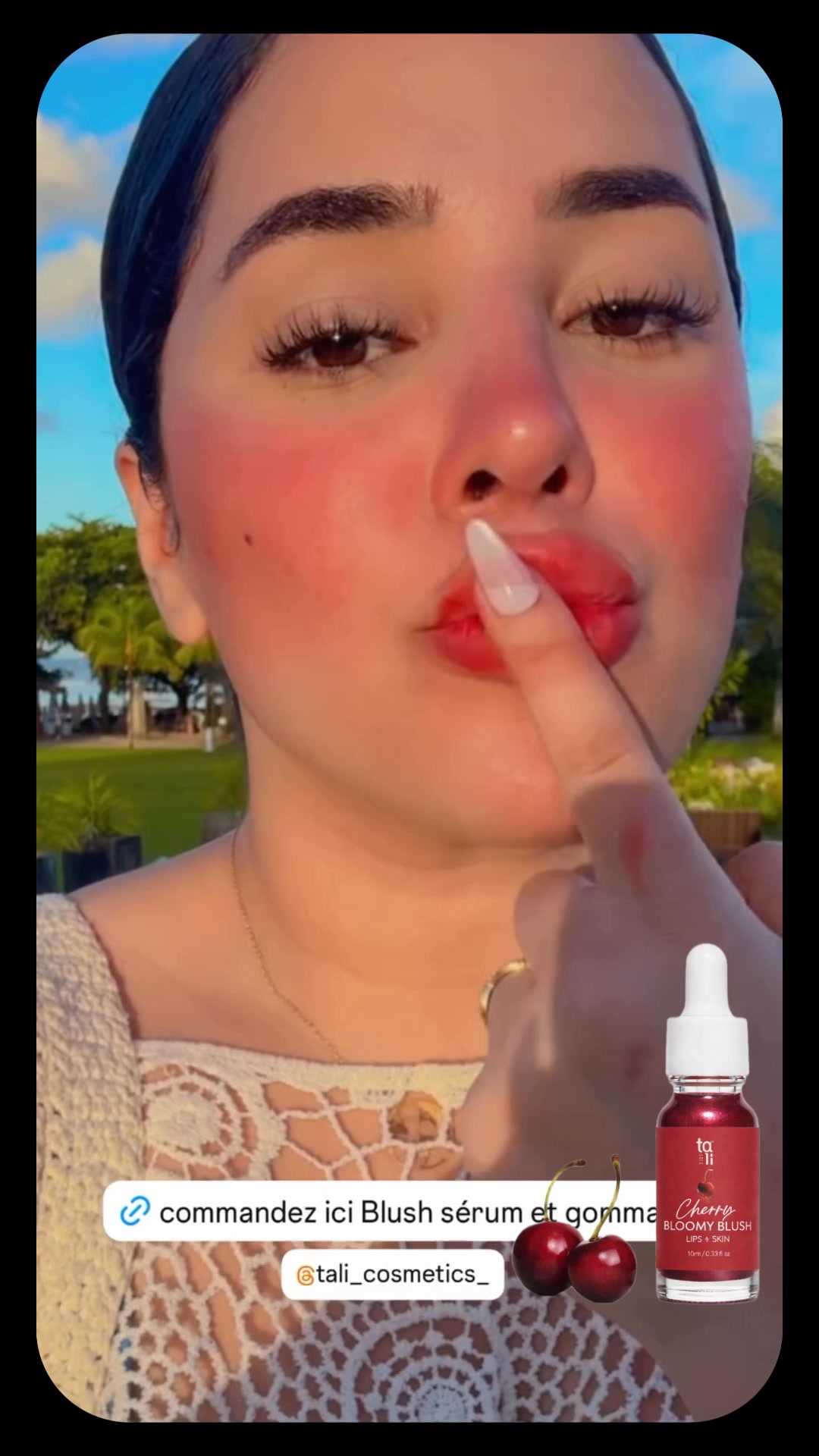 TALI Cosmetics Facebook ad: سر الـ Glow اللي راهو داير حالة!