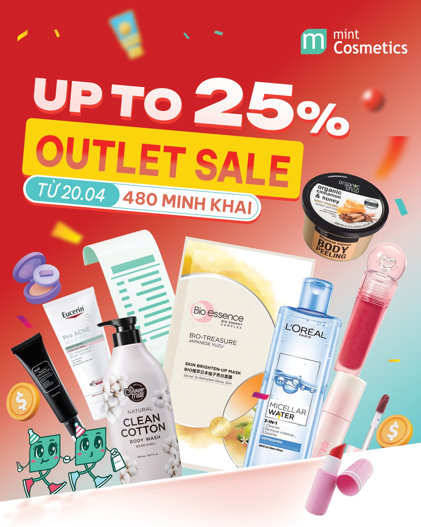 Mint Cosmetics Facebook ad: Ưu đãi đặc biệt chỉ có tại Mint…