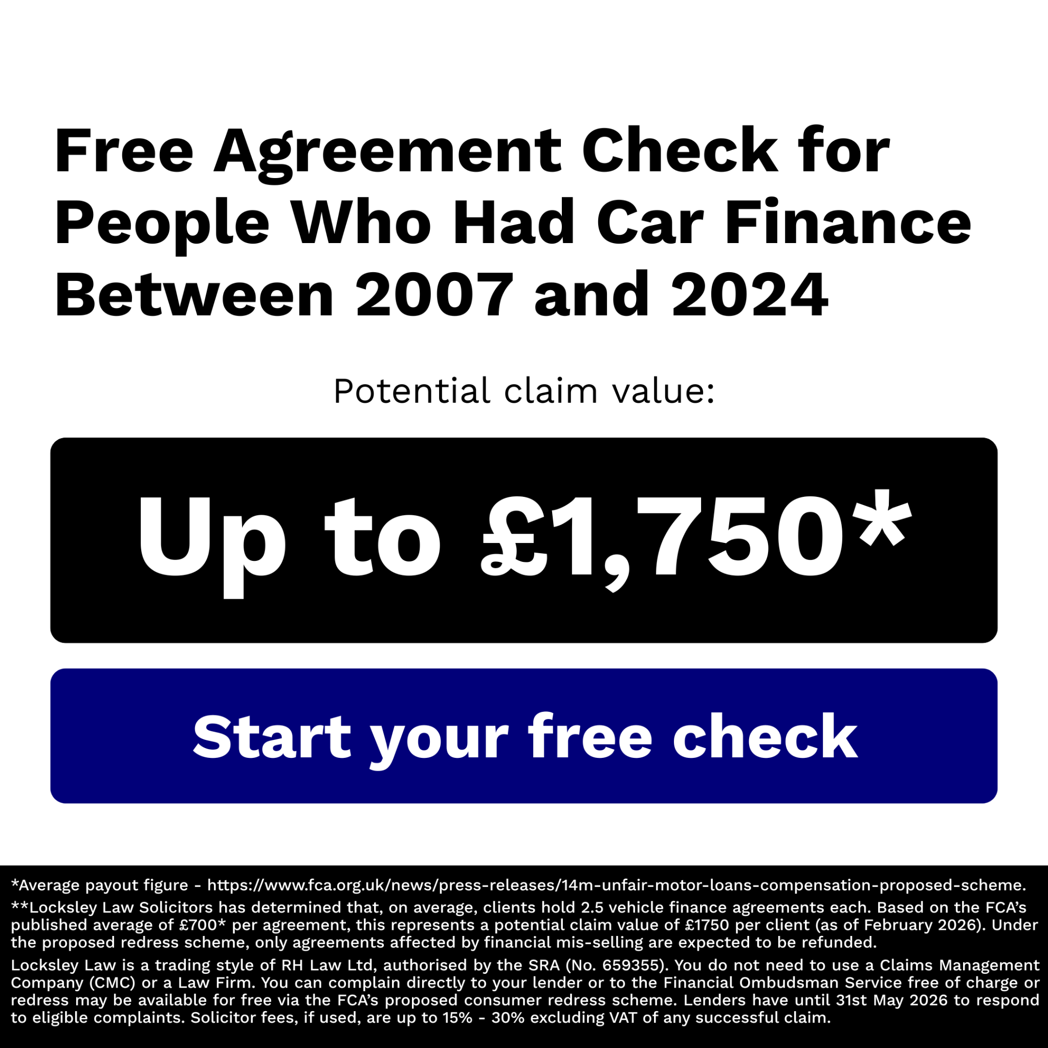Locksley Law Facebook ad