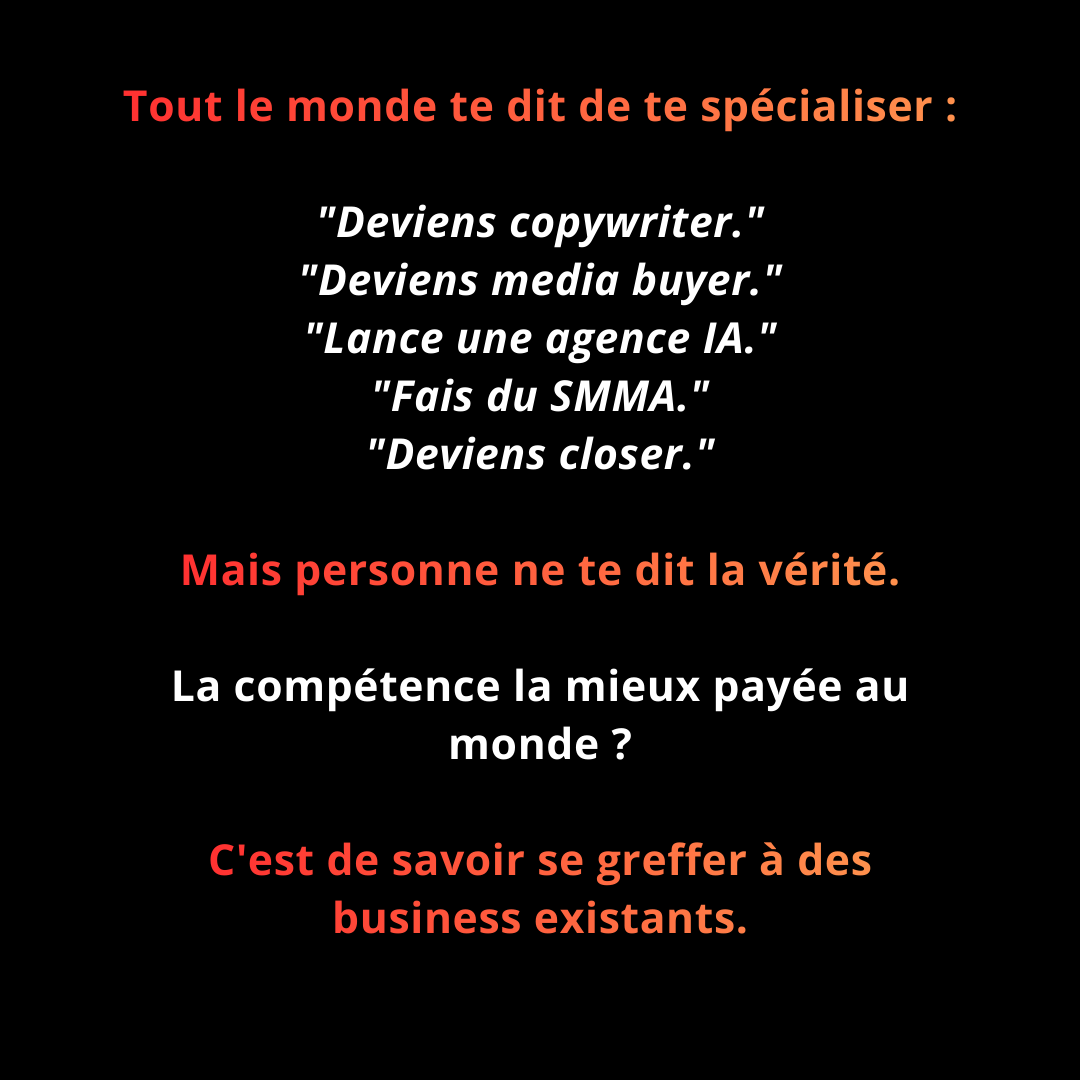 Xeryus Mauguy Facebook ad: Devenir bras droit marketing