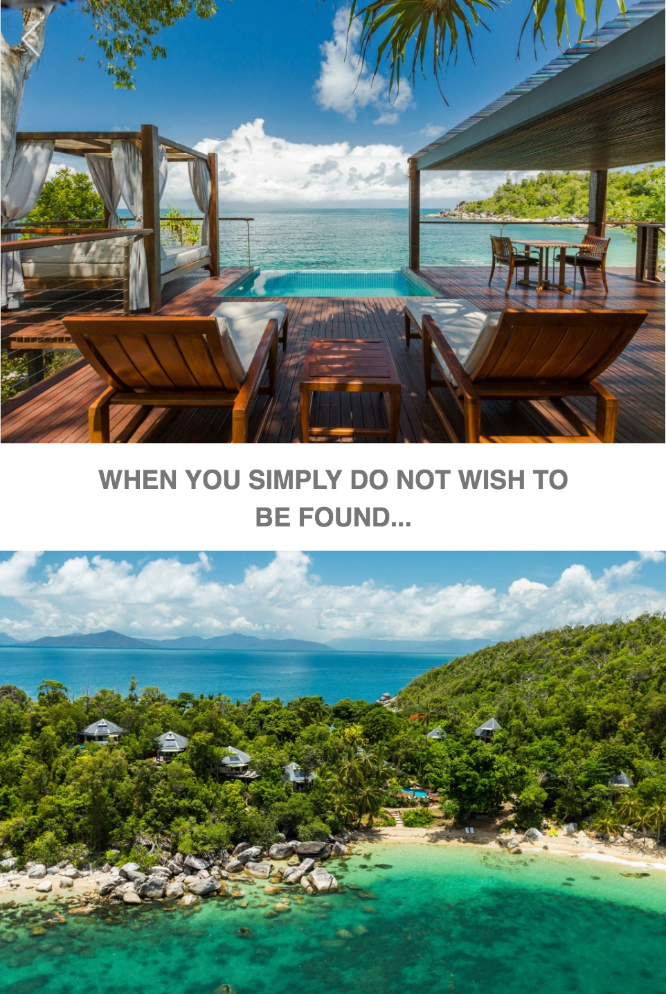 Bedarra Island Resort Facebook ad