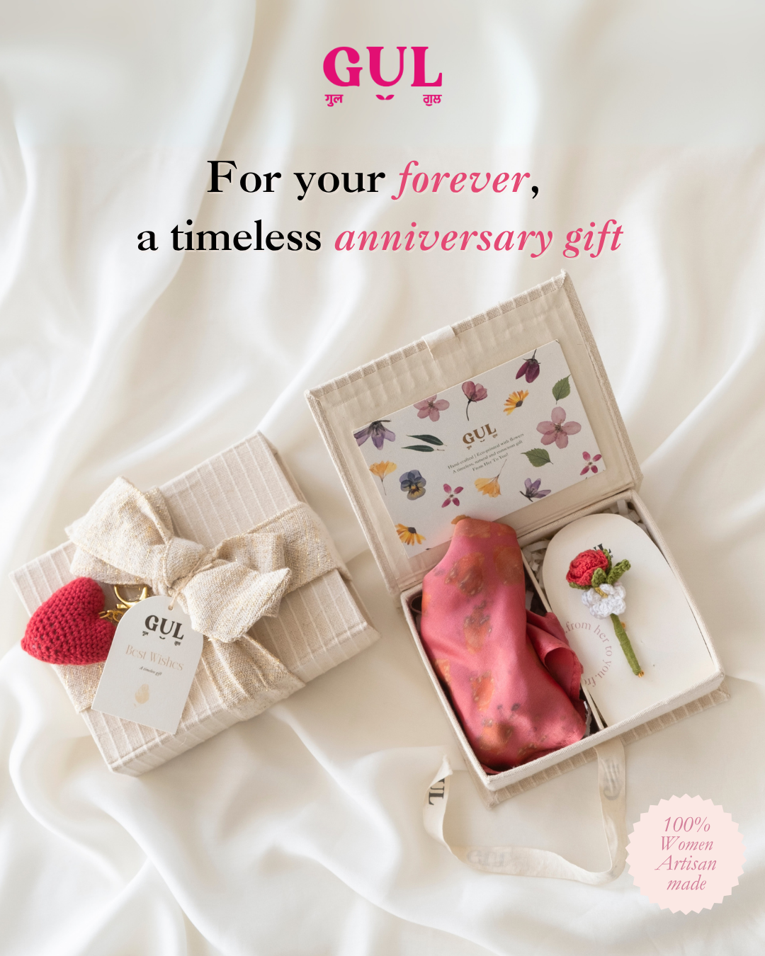 Gul Jaipur Facebook ad: This anniversary, go beyond the usual.