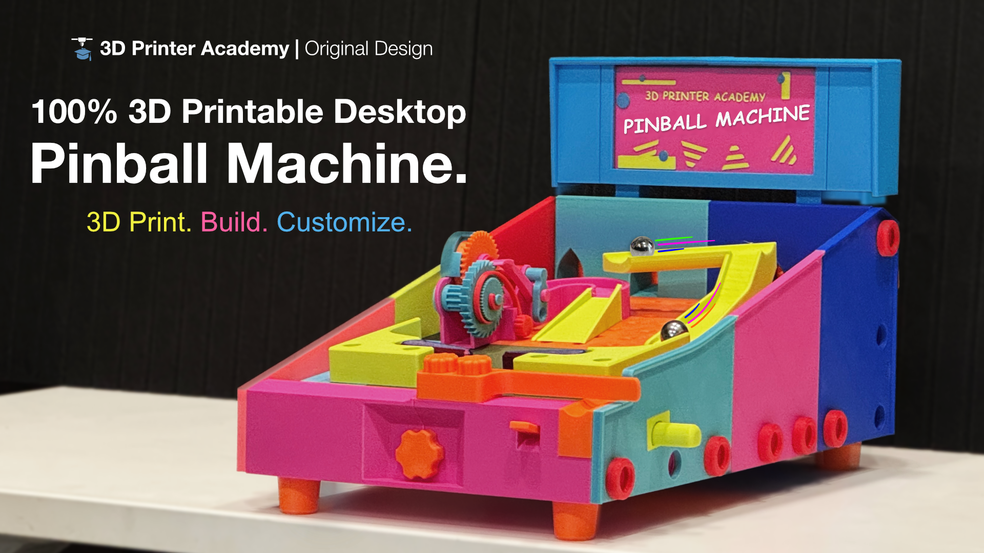 3D Printer Academy Facebook ad: Pinball Machine