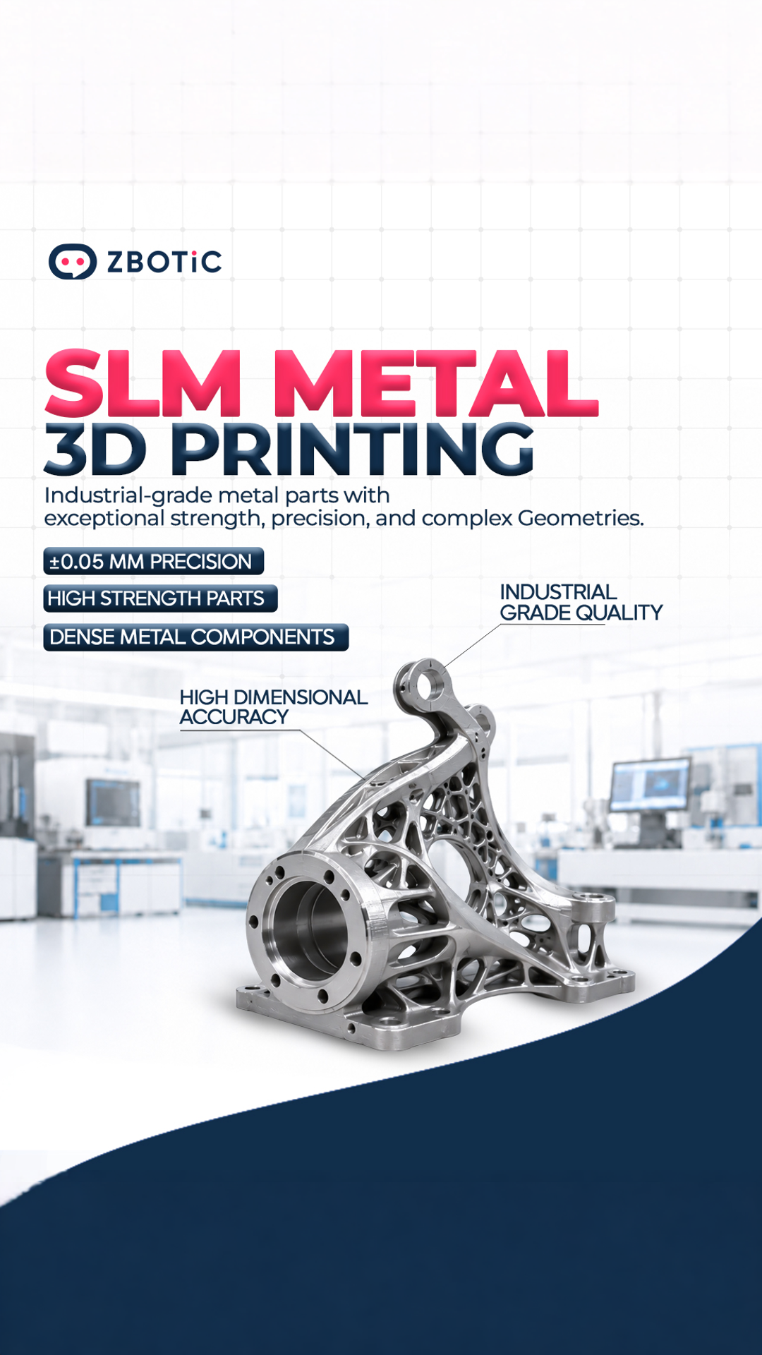 Zbotic.in Facebook ad: Metal 3D Printing Service