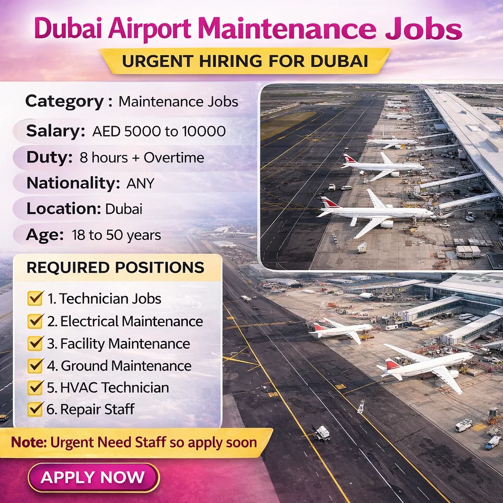 Our career Facebook ad: Airport maintenance jobs - Apply now