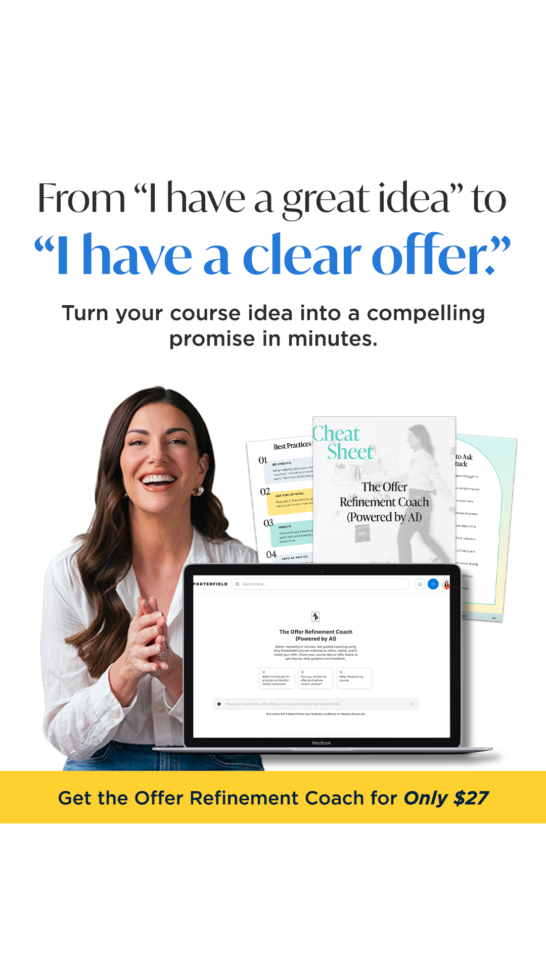 Amy Porterfield Facebook ad