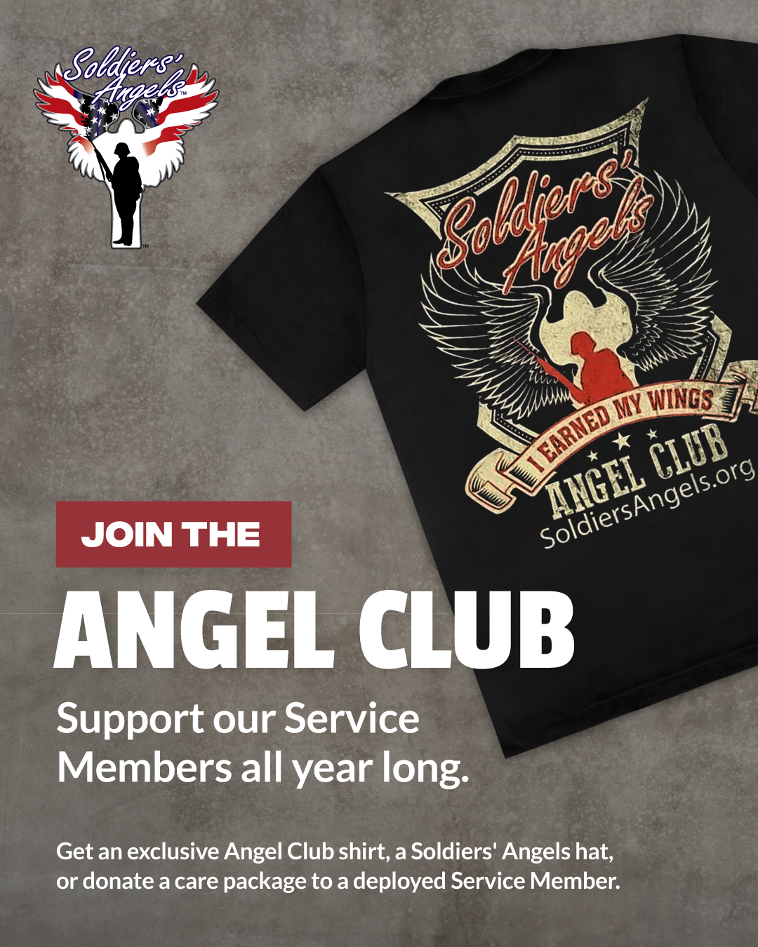 Soldiers' Angels Facebook ad