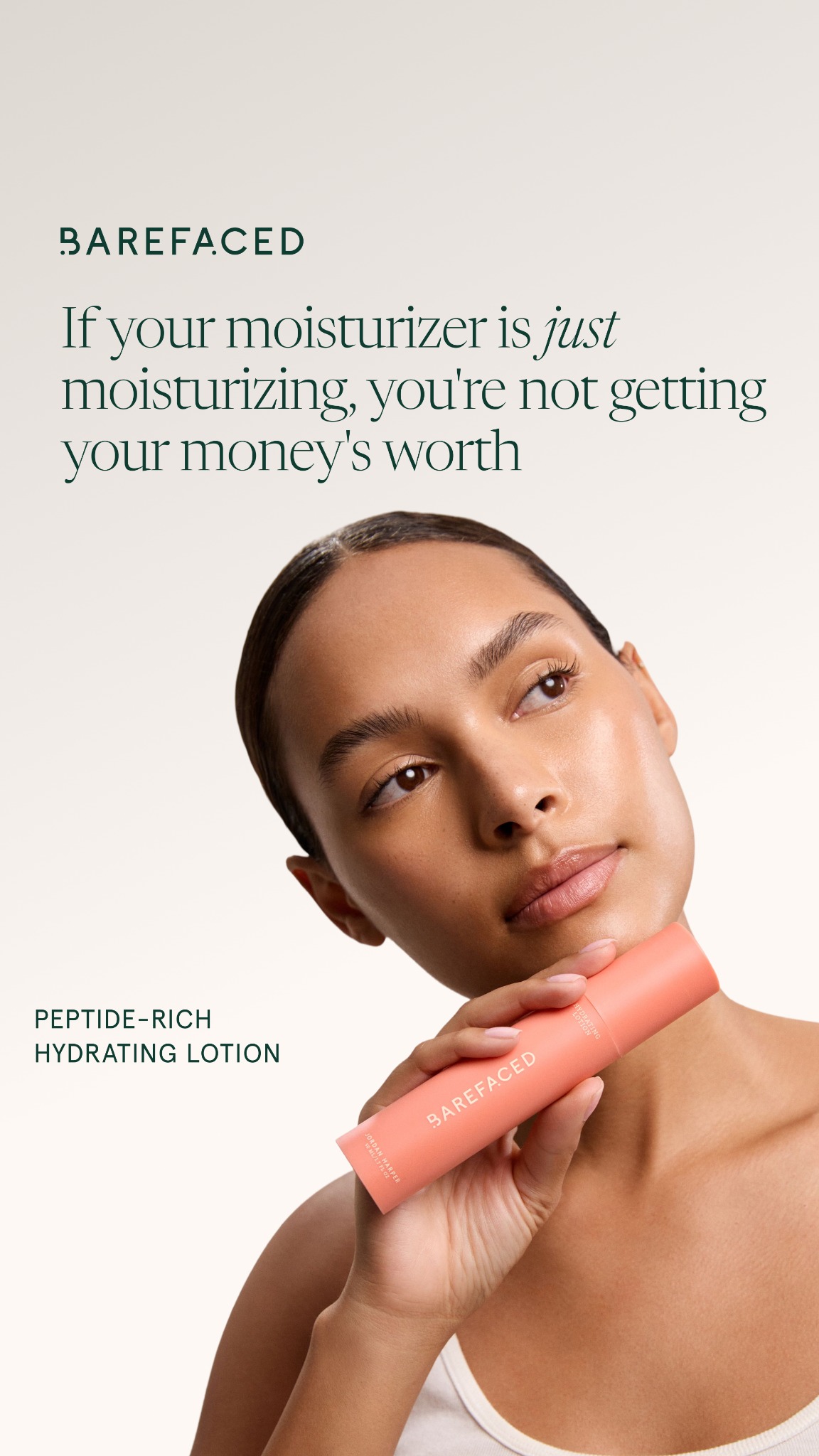 Barefaced Facebook ad