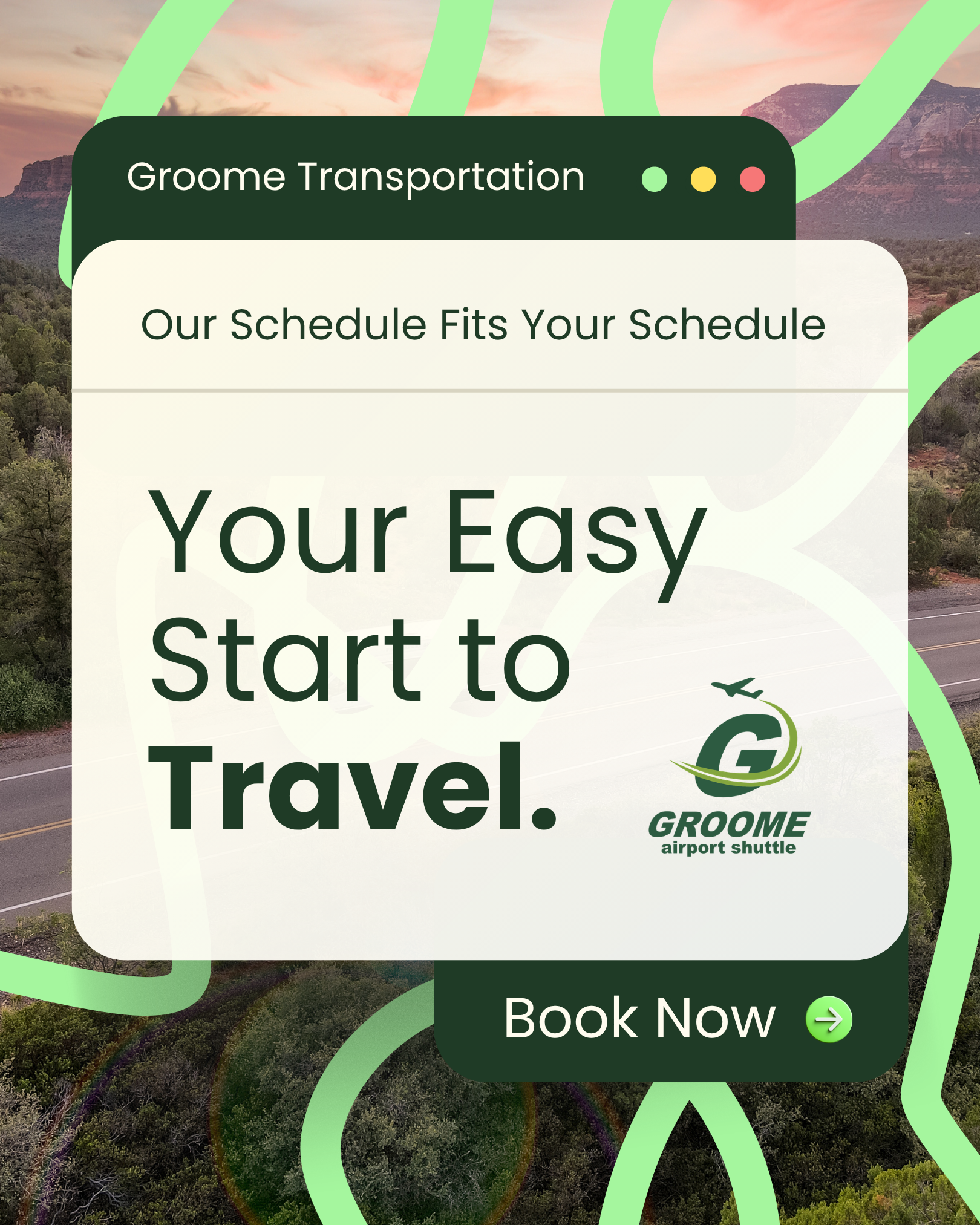 Groome Transportation Facebook ad