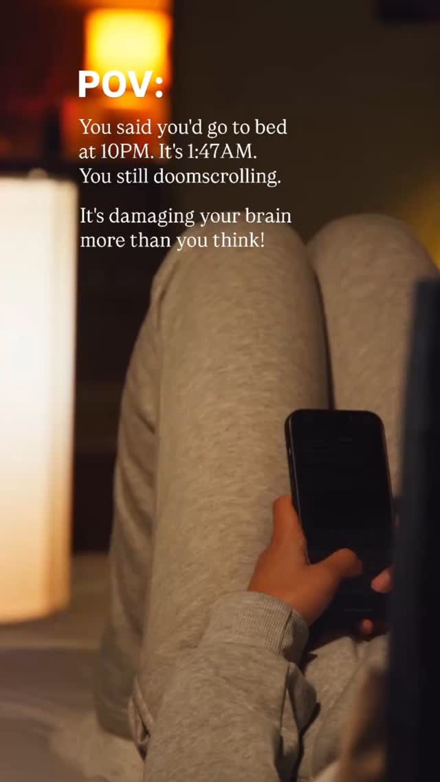 Sleep Research Foundation Facebook ad: Doomscrolling, the habit of consuming negative news and…