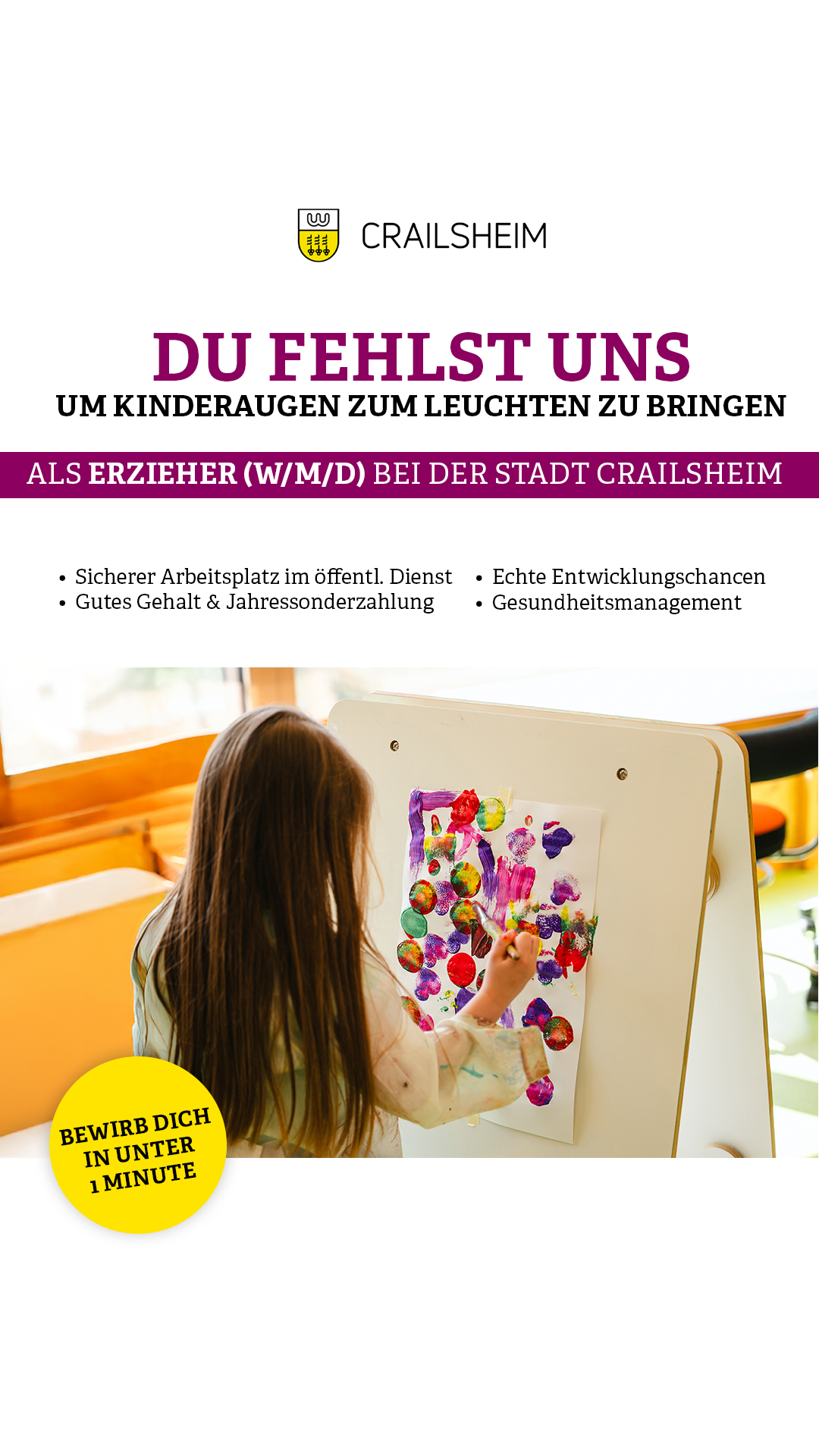 Stadtverwaltung Crailsheim Facebook ad from Sep 26, 2025