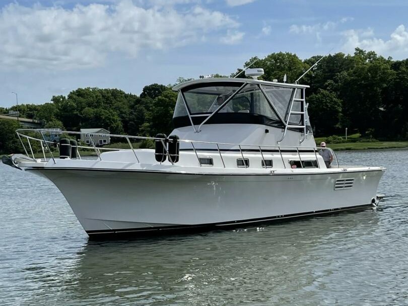 S&J Yachts Facebook ad: Step aboard NECESSITY, a stunning 2005 Albin 45…